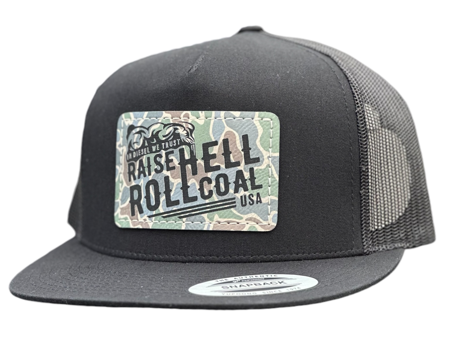 Original Camo Snapback | Woodland Trucker Cap | Rugged Outdoor Hat