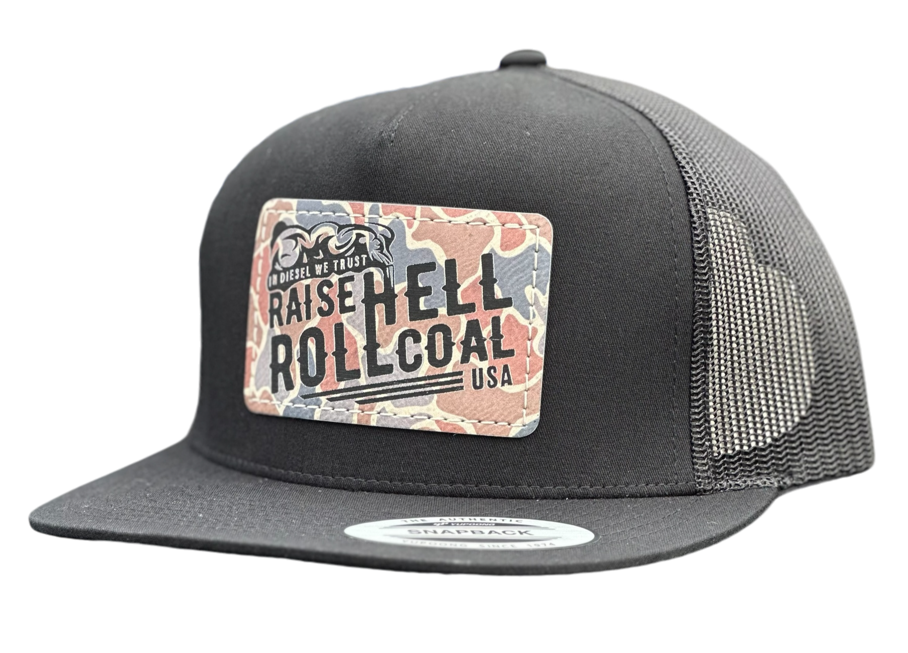 Original Camo Snapback | Woodland Trucker Cap | Rugged Outdoor Hat