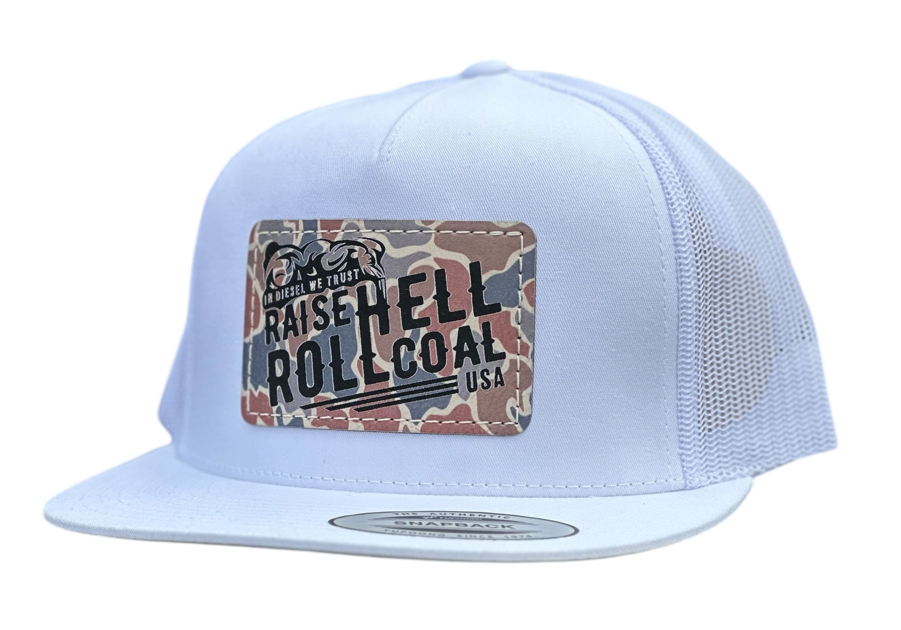 Original Camo Snapback | Woodland Trucker Cap | Rugged Outdoor Hat