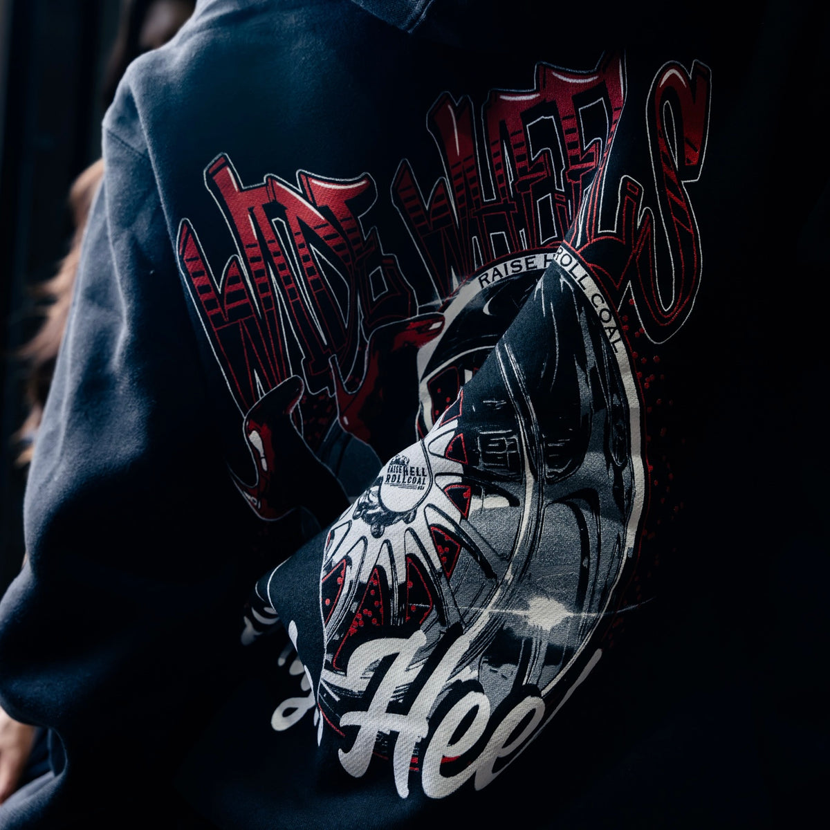WIDE WHEELS & HIGH HEELS HOODIE