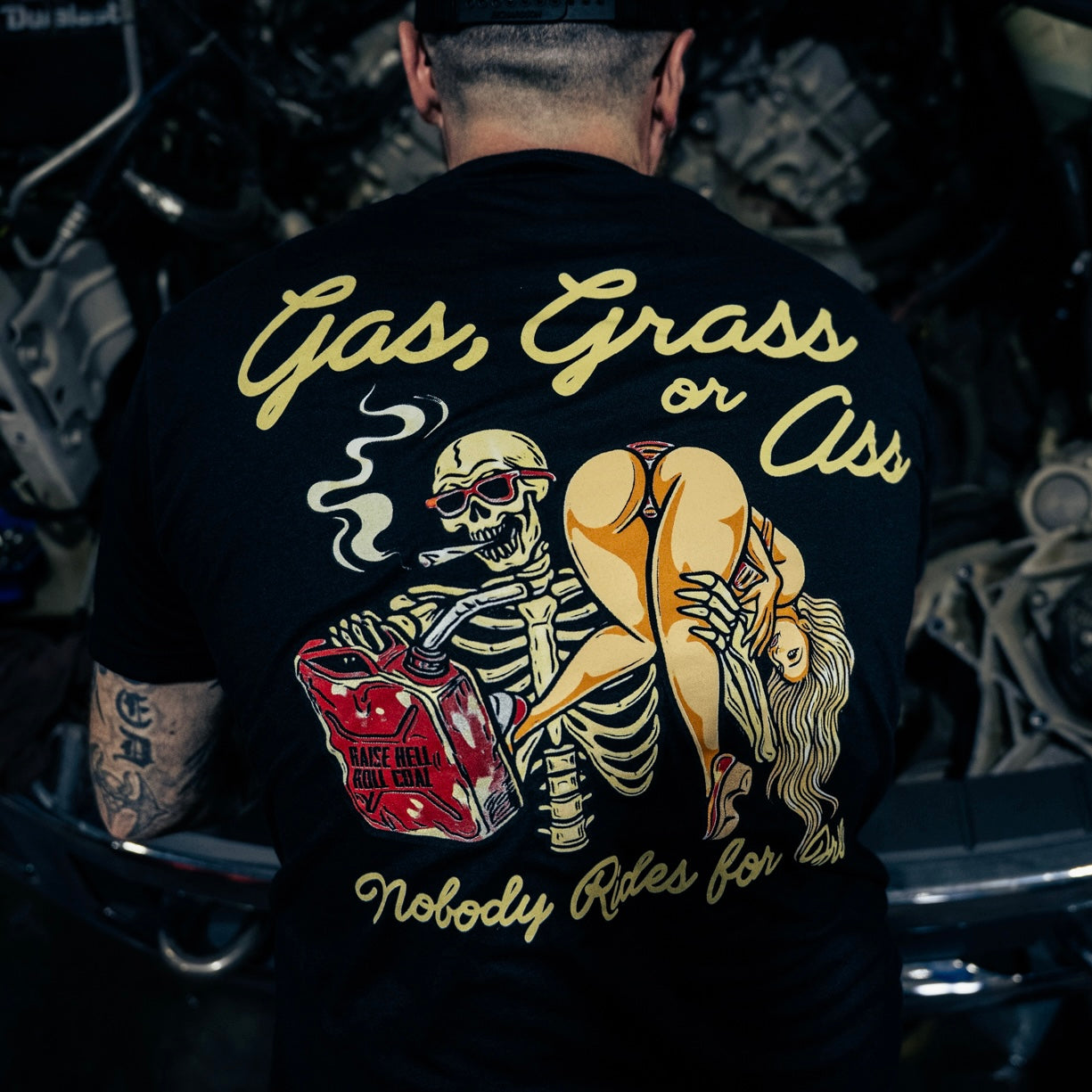 GAS, GRASS OR ASS TEE
