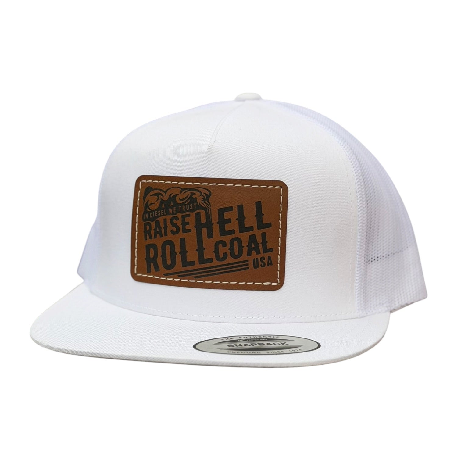 BROWN LEATHER SNAPBACK