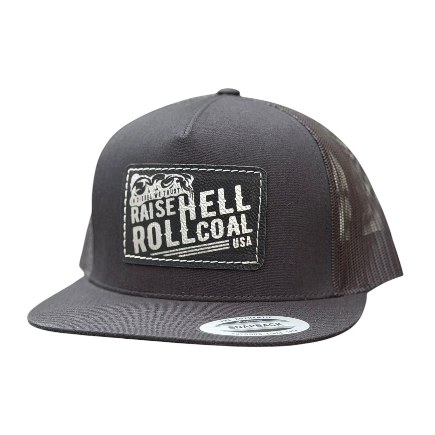 OG SILVER LEATHER SNAPBACK