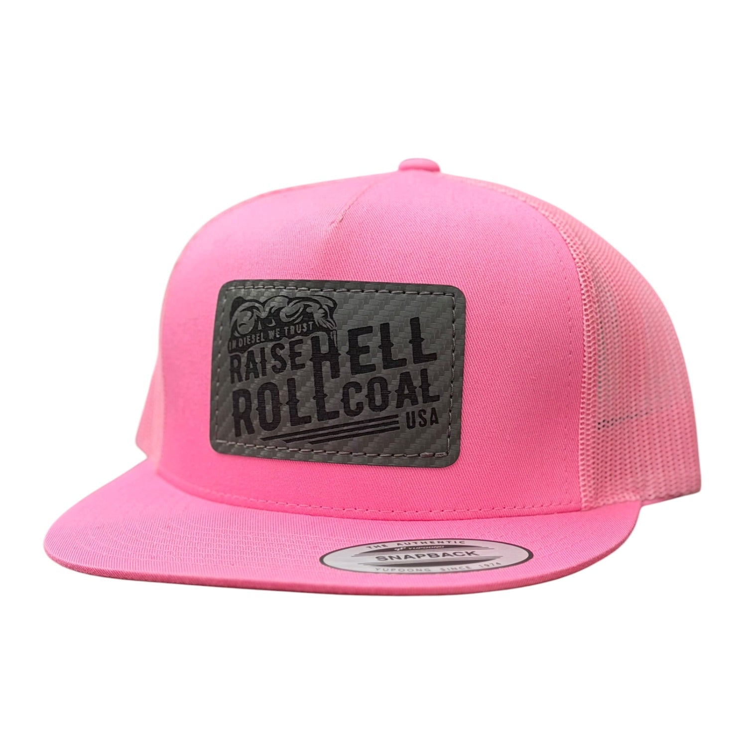PINK CARBON FIBER SNAPBACK